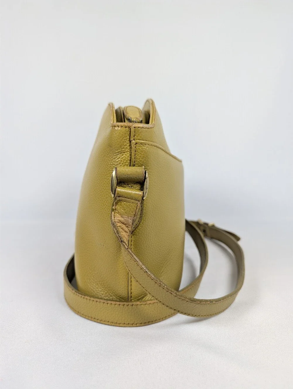 Coach Madison Regis 4405 Chartreuse Pebbled Leather Small Crossbody Bag Womens